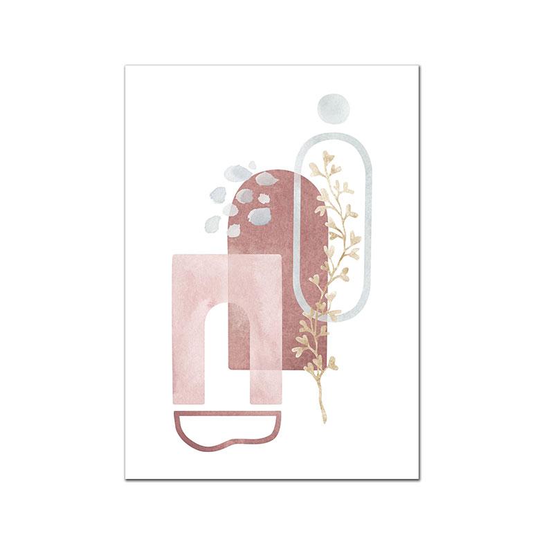 

Абстрактная постер в стиле бохо, растение, листья, солнце, скандинавская картина на холсте, минималистичный художественный принт, современная настенная картина для гостиной, домашний декор 21x30cm No Framed