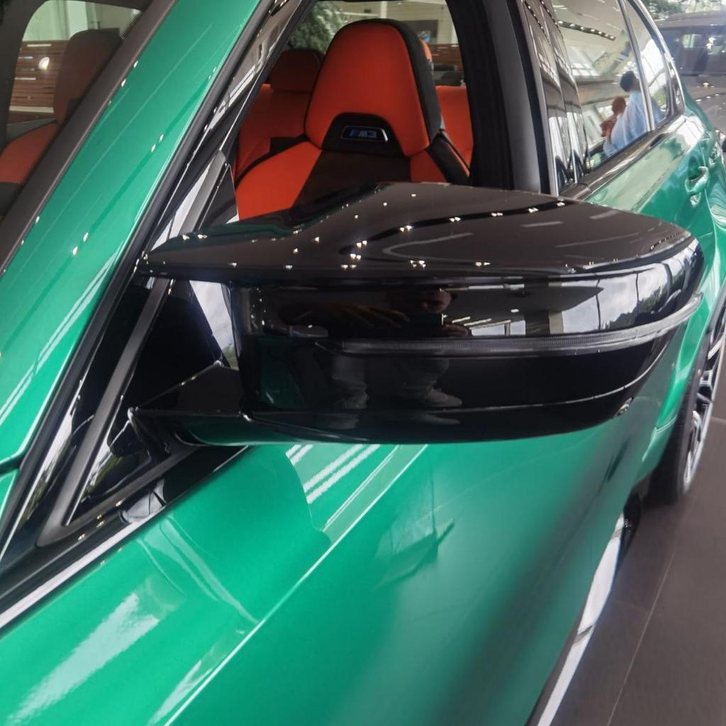 Gloss Black M3/M4 Rearview Mirror Cover Set for BMW 3 Series G20/G28/G80/G82