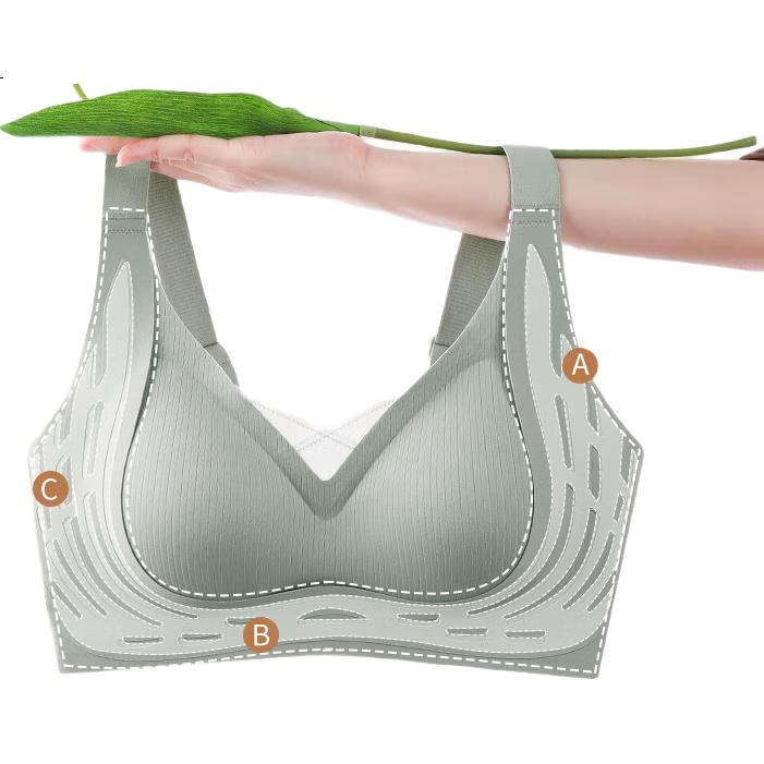 LANGSHA Women's Bra, Anti-Sagging, Side Support, Push-Up for Small Breasts, Seamless, Soft Support, Lift And Shape, Wireless Brassiere