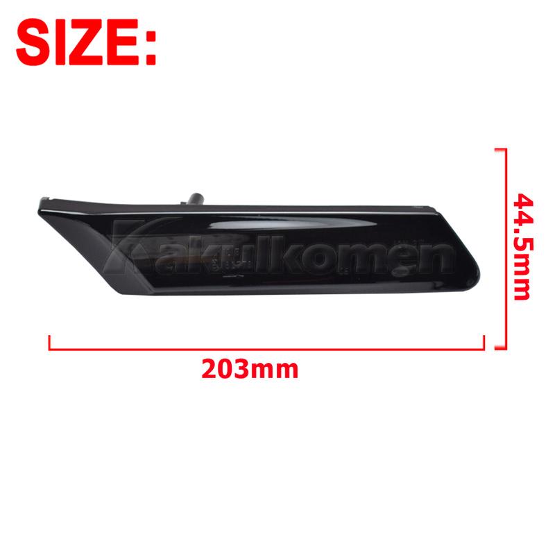 Sequential Flashing LED Dynamic Turn Signal Side Marker Light 2Pcs For Porsche 987 Cayman Boxster 911 997 Carrera Turbo GT3 GT2