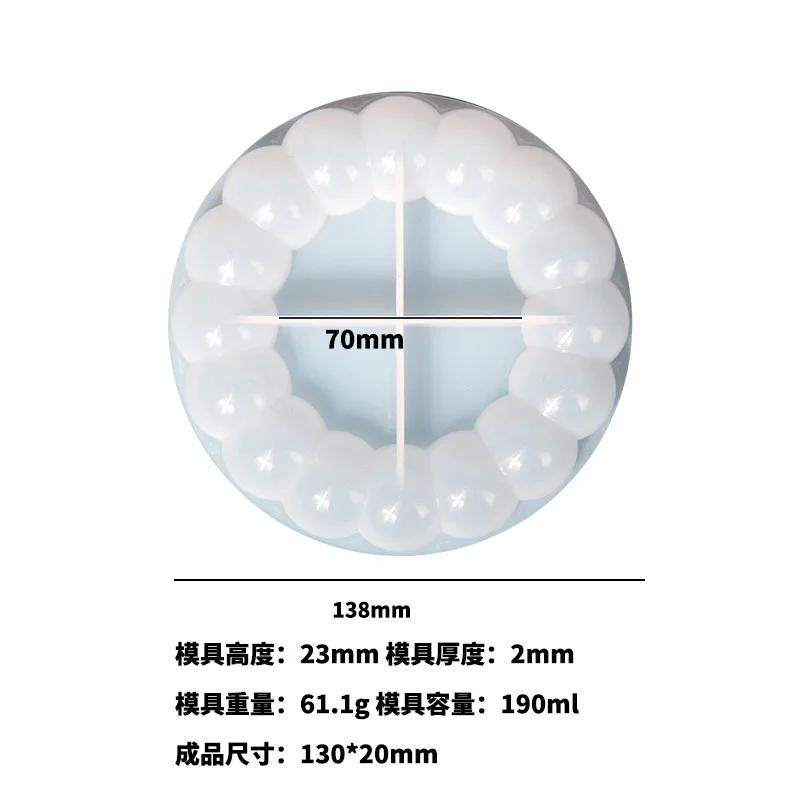 

Творческие формы ручной работы Подставка под стакан с пузырьками Глина для литья Силиконовая форма DIY Подставка под чашку Изоляционные прокладки для горшков Формы из эпоксидной смолы A