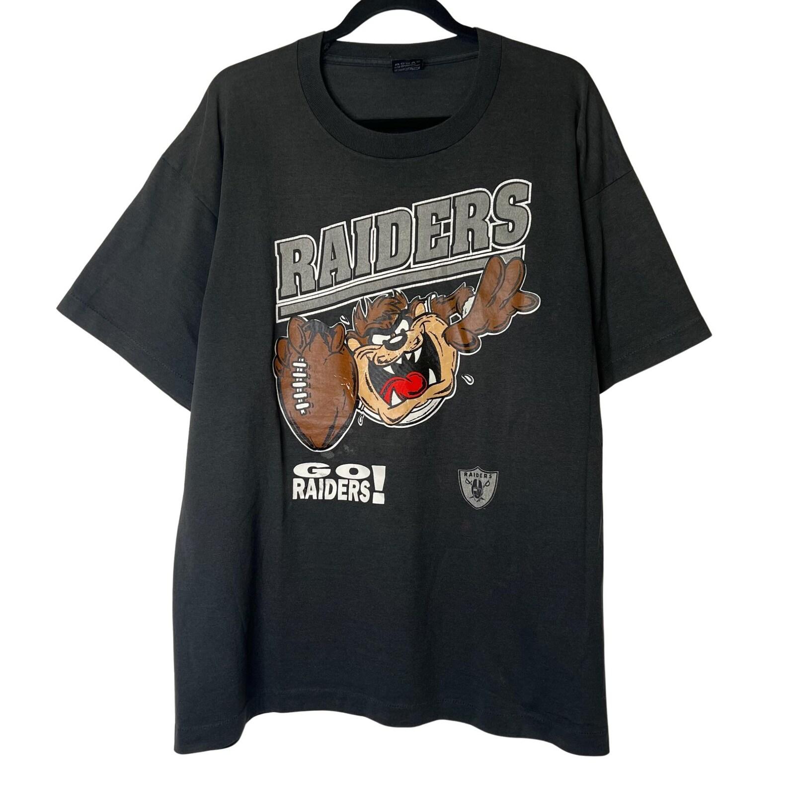 90s Los Angeles Raiders Taz NFL T shirt Sz XL (B2435) 2XL