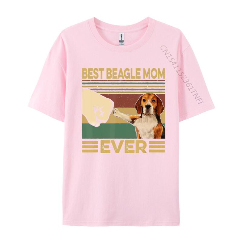 Best Beagle Mom Ever Tshirt Cotton Mens T Shirts Tops Tees Retro Printed Hot Sale Top Quality 3xl Men Clothing