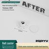 Universal Adhesive Caster Wheels, Silent, Wear-Resistant, Punch-Free Ball Bearings, Thickened Base for Household Use