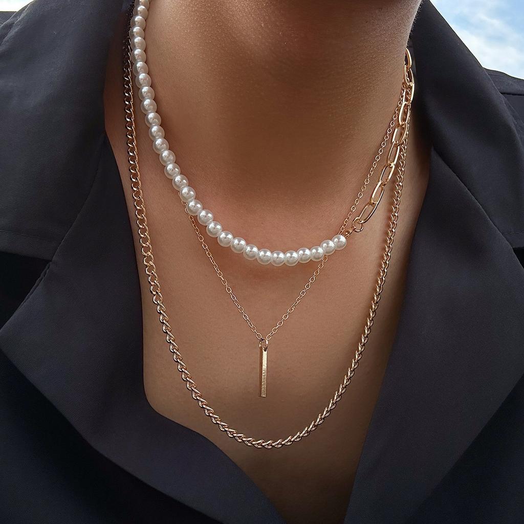 Hot-selling cherry pearl necklace women's ins style fashion high sense love collarbone chain new item pendant