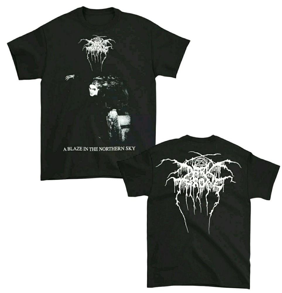 

New Darkthrone A Blaze In The Northern Sky Black Metal Band Shirt Reprint XL