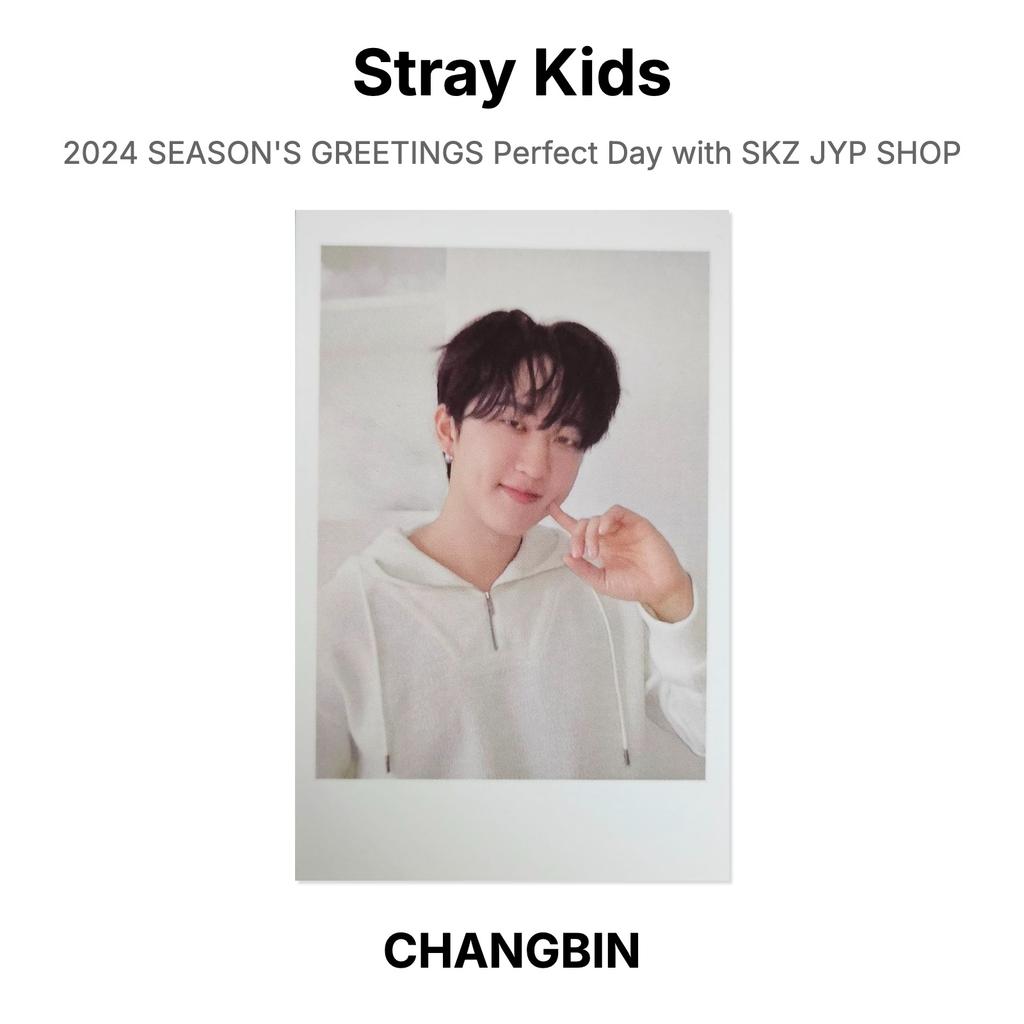 Stray Kids 2024 SEASON'S GREETINGS Perfect Day with SKZ JYP SHOP Official Photocard