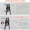 4/12 Heavy-Duty Metal Hooks for Wall Mounting, Garage Storage Hooks, Bicycle Hooks, Wall-Mounted Non-Slip Storage Hooks, Garden Storage Tools