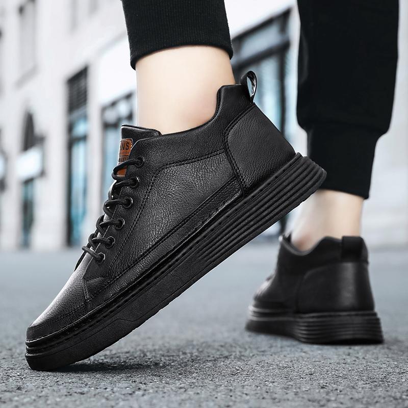 Pantofi Casual pentru Bărbați Piele PU Adidași Confortabili Pantofi Plați Antiderapanți Pantofi de Modă de Toamnă pentru Condus Mocasini de Gală