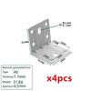 4/8pcs Triangle Brace Bracket L-Type Heavy Duty 90 Degree Joint Right Corner Angle Bracket Fastener Shelf Support Furniture Tool
