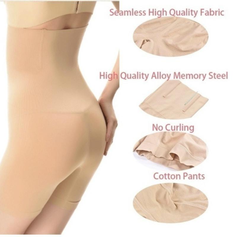 Fat Burning High Waist Underwear Body Shaping Underwear Unrolled Seamless Abdomen Control Shaping Pants