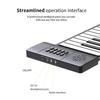 Btuty Electronic Hand Roll Silicone Folding Piano with No MIDI Travel Piano for Beginners Roll-Up Piano, 88-Key Piano, Built-in Speaker, Function,