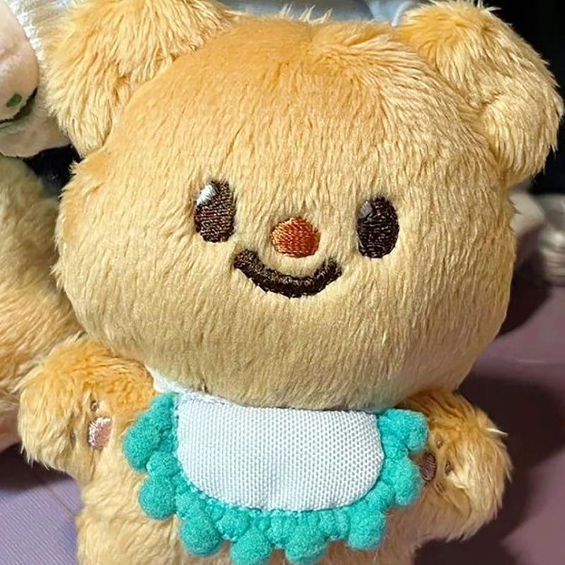 Cartoon Cute Jointed Butter Bear Plush Doll Pendant 10Cm Cotton Soft Pendant Cute Bear Stuffed Animals Keychain Birthday Gift