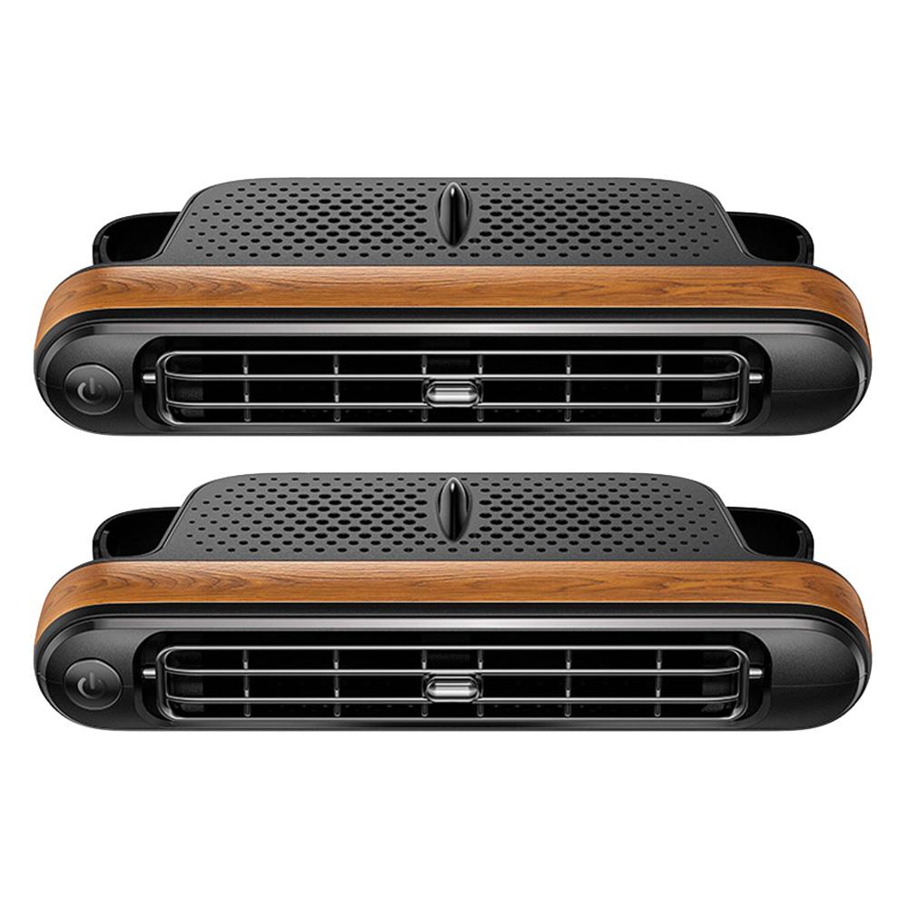 2Pcs Portable Car Seat Fan Electric Car Headrest Cooling Air Fan Car Mounted Seat Back Cooling Fan for SUV RV Truck Sedan