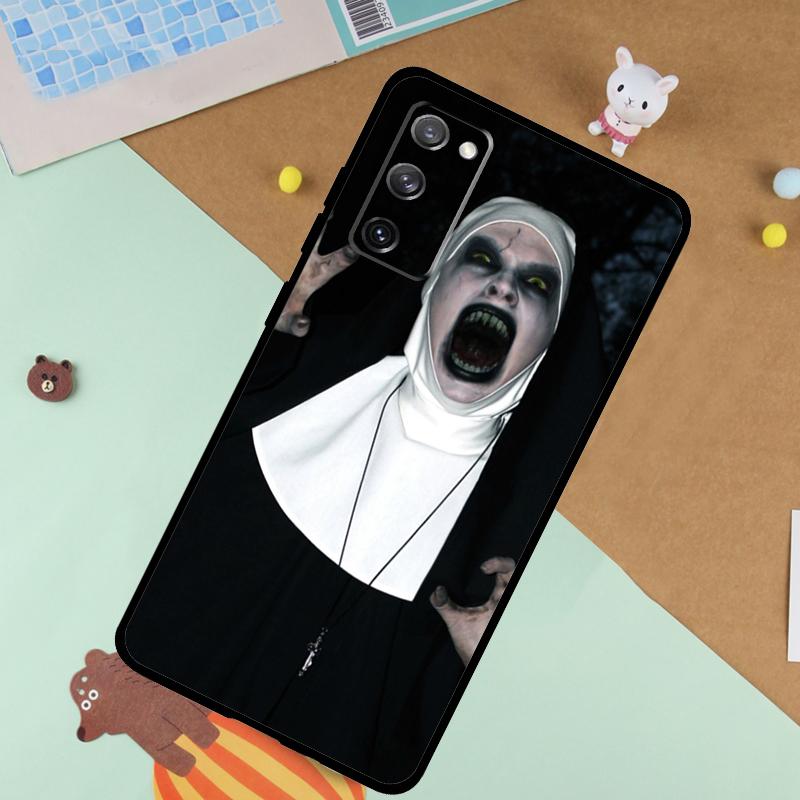 

The Nun Valak Horror Soft Case For Samsung Galaxy S25 Ultra S9 S10 S20 S21 S22 S23 S24 Plus S24 FE Funda Cover Galaxy S10 Plus