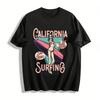 California San Diego Surfing Paradise Graphic Tee Pure Cotton T-shirt
