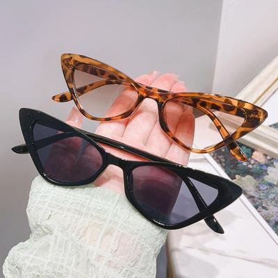 2pcs Cat Eye Sunglasses Versatile Fashion Sunglasses Street Photo Personalized Sunglasses