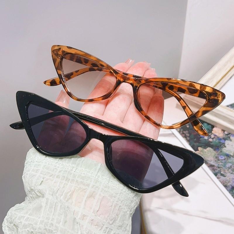 2pcs Cat Eye Sunglasses Versatile Fashion Sunglasses Street Po Personalized Sunglasses