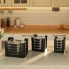3 Stück Plastik-Lebensmittelbehälter-Deckel-Organizer für Rubbermaid Brilliance für Küchenschrank