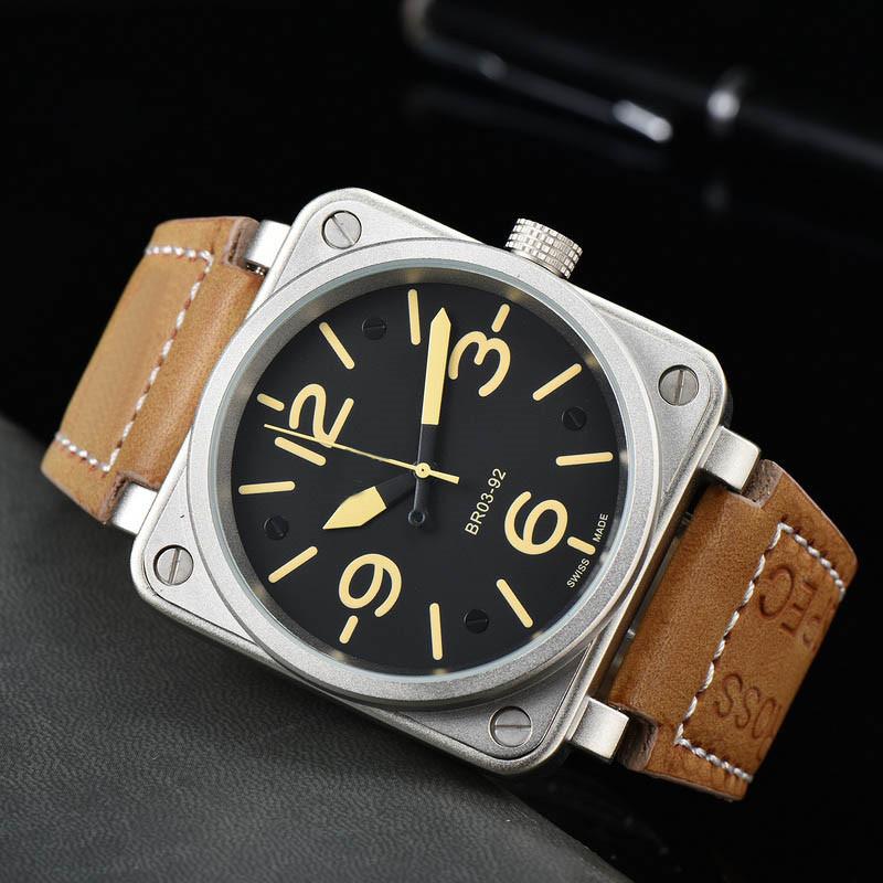 Men'S High Quality Square Mechanical Br Home Watch Fully Automatic Men'S Watch