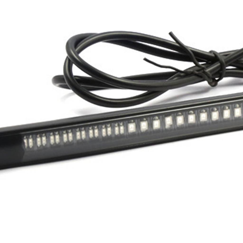 Motorcycle LED License Plate Light Multifunctional Red Yellow LED Tail Light for Modification
