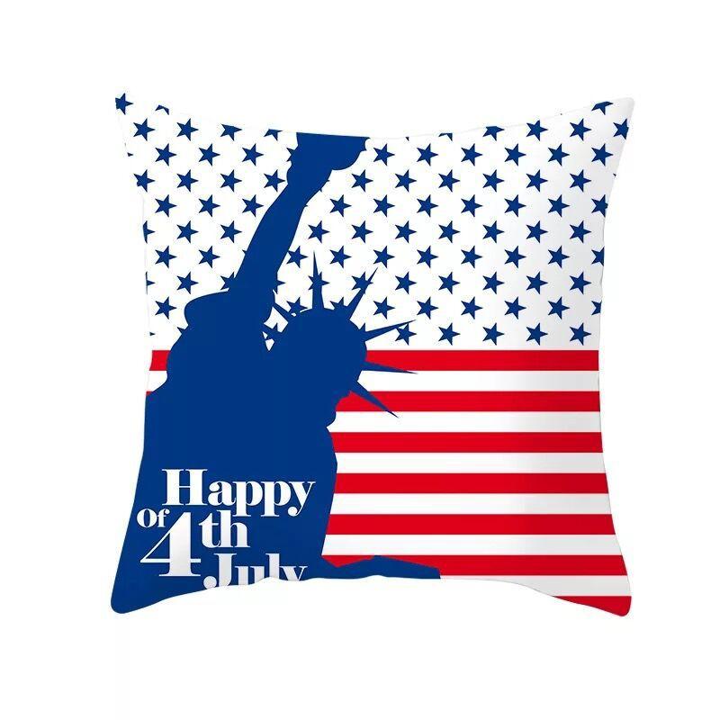 American Flag Independence Day Pillow Case Holiday Gift Home Decor Pillow Case