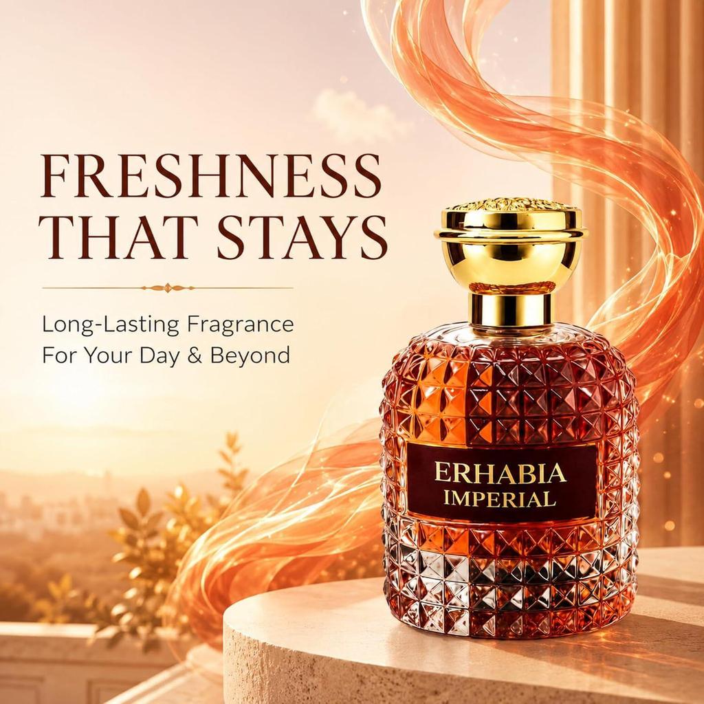 ERHABIA Imperial Eau De Parfum för Män & Kvinnor, Långvarig Premium Lyxdoft,