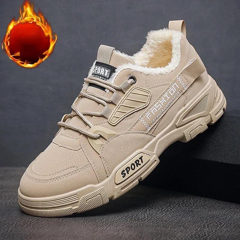 Fashion Men Boots Men Ankle Boots Autumn Outdoor Military Booties Winter Comfort High Top Shoes for Men Platform Work Boots Botas Hombre