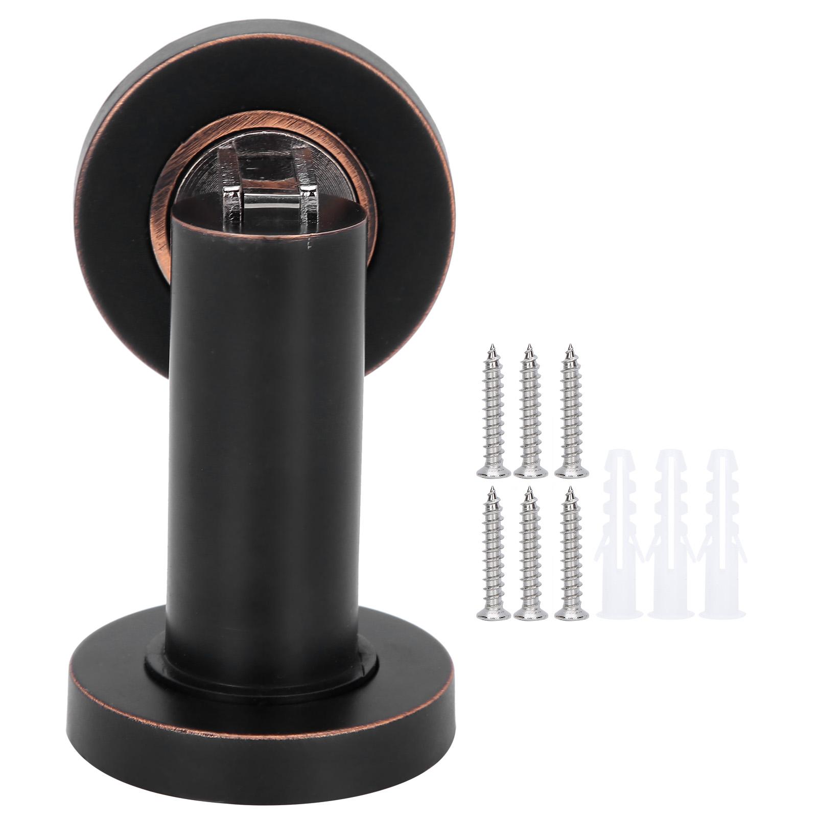 

Magnetic Door Stopper Zinc Alloy Doors Catch Holder Set for Home Office Commercial Use(RedBlack )