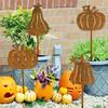 Halloween-themed Retro Aged Metal Garden Decorations for the Courtyard and Garden
