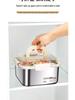 Portable 316 Stainless Steel Food-Grade Sealed Lunch Box with Lid for Fresh-Keeping and Picnic Use
