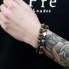 Couple Bracelets, Rainbow Gemstone Beaded Set of 2