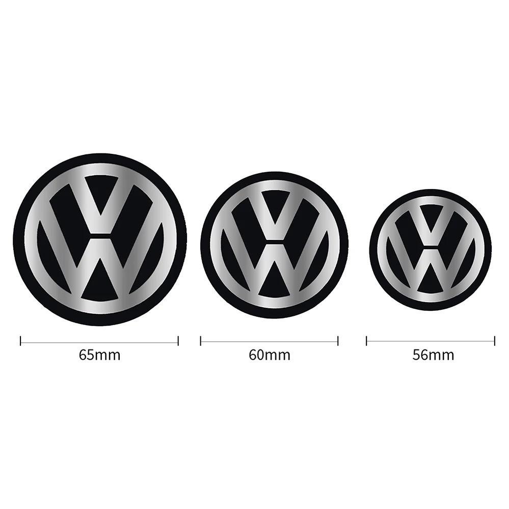 lijk1 4pcs 56/60/65mm  Car Wheel Center Hub Caps Dust Cover Sticker For Volkswagen GTI Golf Polo Passat VW CC Tiguan T-ROC Jetta Taigo