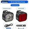 LED Mountain Bike Headlight & Taillight Set for Night Riding - Outdoor Cycling Safety Lights