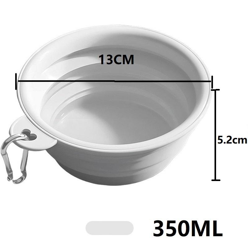 350ML Folding Dog Dish Collapsible Pet Bowl Water for Dog Drinking Bowl Cat Water Bowl Drinking Fountains for Dogs