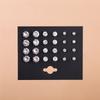 Fashionable Crystal Six-claw Zircon Stud Earrings
