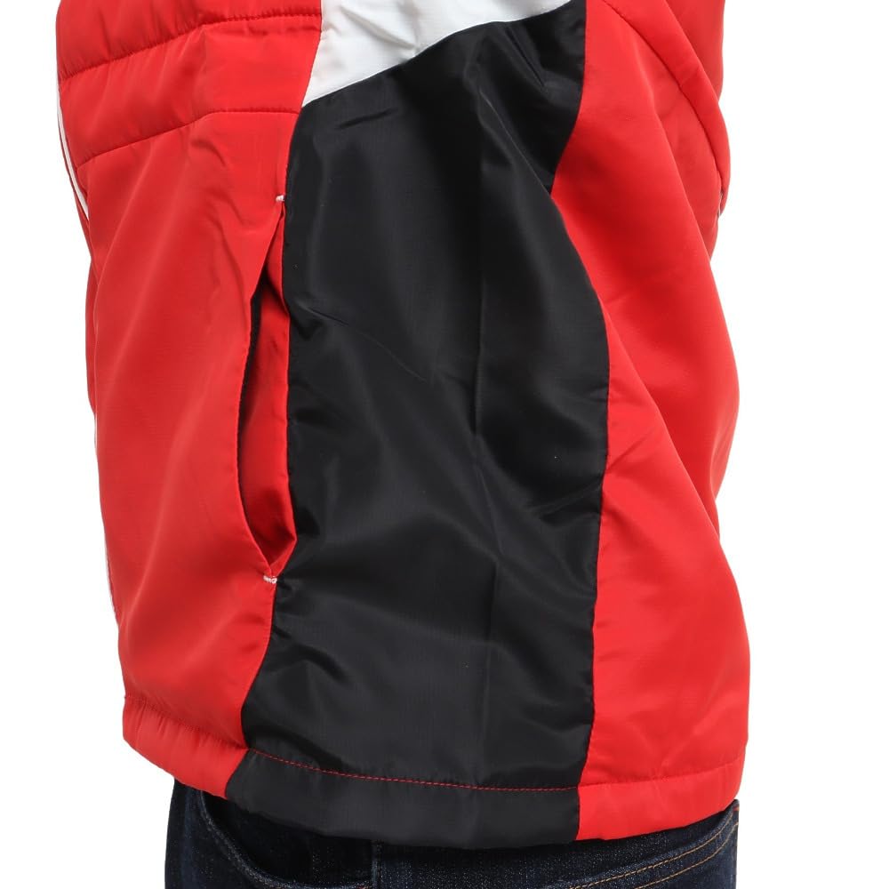 Training Wear MC Line Warmer Jacket Windproof Water Repellent Thermal Junior 32JE1931 Kids Red X White 160 [Mizuno]