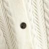 Autumn Winter Vintage Loose Long Sleeve Top Block Color Cardigan Pullover Knitwear Twists V-neck Sweater