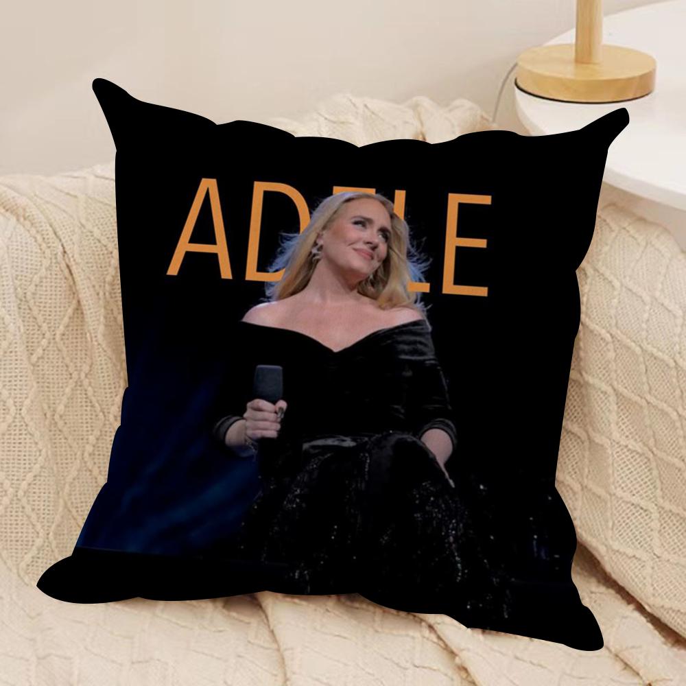 Hot Singer AAdele Cushion Cover Soft Plush Throw Pillow Cover DoubleSided Decorative Cushion Case Sofa Bedroom Home Decor