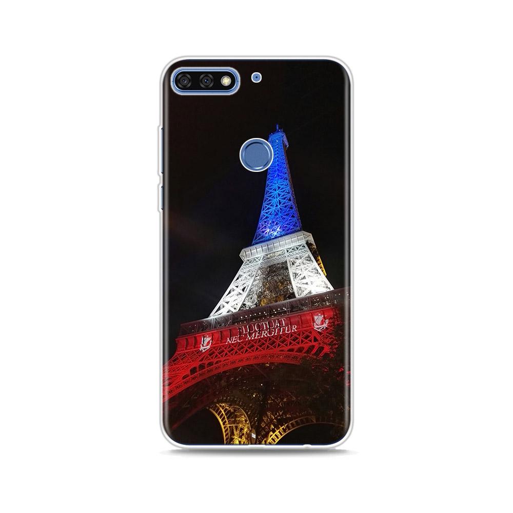 Paris Eiffel Tower Travel Silicone Cover For Honor 20 20S 20E 8 8A Prime 8X MAX 8C 8S 7A 7C 7S Pro Phone Case