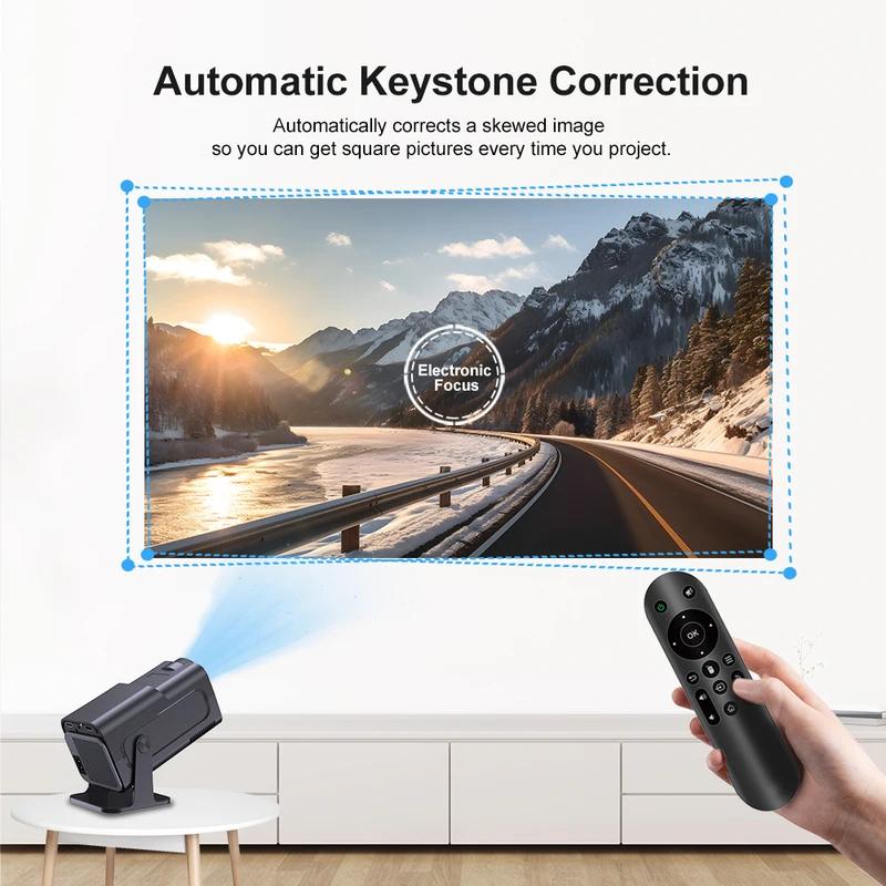 HY320 Mini Android 11 WiFi 6 BT 5.0 Allwinner H713 Native 1080P 4K Supported Home Outdoor Projector Smart Portable Projector