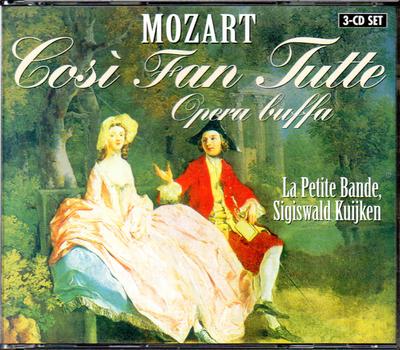 CD MOZART, SIGISWALD KUIJKEN; LA PETIT - Mozart: Cosi Fan Tutte  99555 Brilliant Class 2000 Non Japan Classical Used