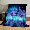 Dreamy and Gorgeous Flowers Print Warm Comfortable Blanket Home Travel Camping RV for Adults and Kids Luxury Gifts