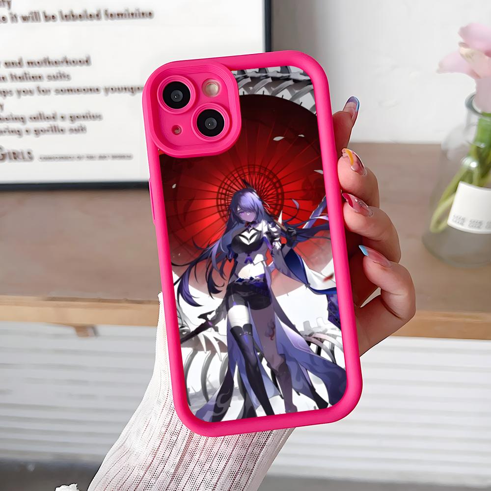 

HSR Acheron Утолщенный ТПУ Чехол для Мобильного Телефона для iPhone 17 16 15 14 13 12 11 Air Pro Max Plus Цветной Чехол iPhone 14 Plus