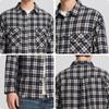 Mark Fairwhale Men's Vintage Plaid Linen Casual Shirt Jacket
