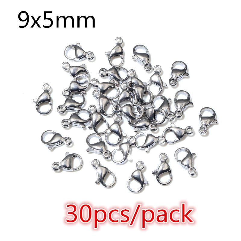 High Quality 316 Stainless Steel DIY Jewelry Making Findings Necklac Earrings Hooks/Jump rings/Lobster Clasp Craft Accessories