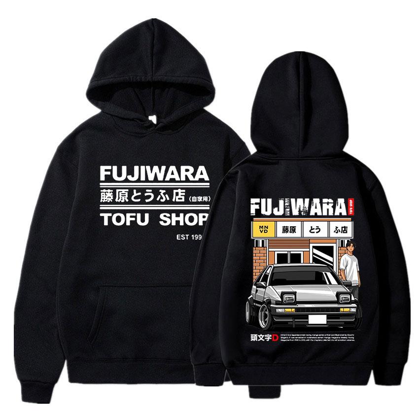 

Популярное аниме Initial D Drift AE86, толстовка с гоночным автомобилем, Takumi Fujiwara R34 Skyline GTR JDM, винтажная повседневная толстовка с длинными рукавами