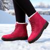 Mode Große Größe Warme Runde Zehen Schneestiefel für Damen Plateau mit Schnürsenkeln Damenschuhe Y2k Heiß Gefüttert im Angebot Mode 2025 Stiefeletten Ausverkauf