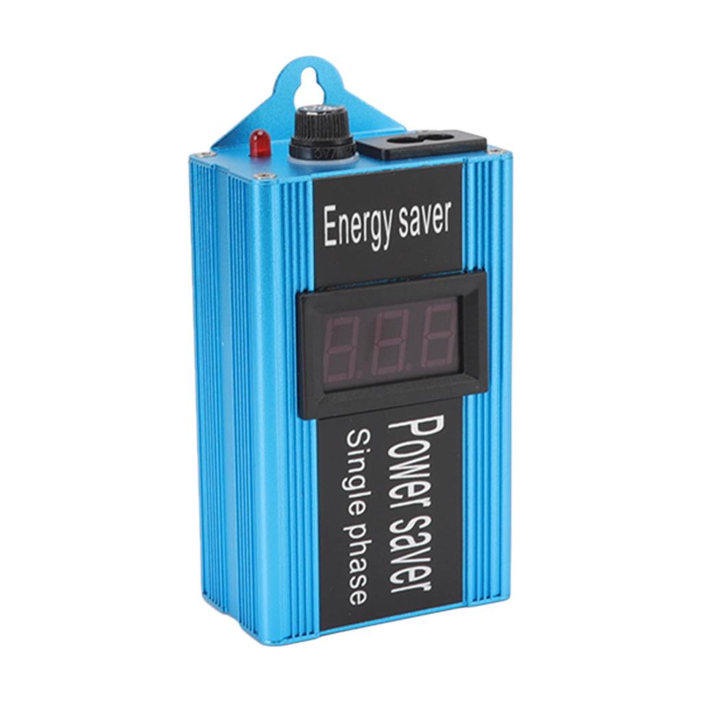 Power Saver Aluminium Alloy 100KW Voltage Value Display Electricity Energy Saver with Plug for Home