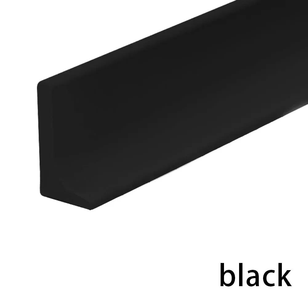 

50/100/200/300cm Bathroom Retention Water Barrier Strip Dry & Wet Separation Strip Shower Water Stopper Water Blocker Seal Strip about 0.5m чёрный